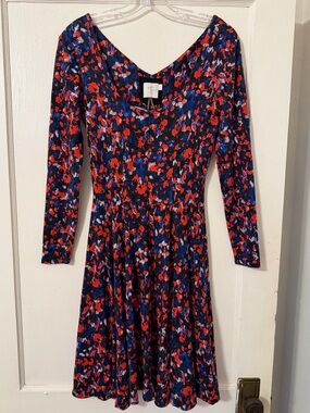 HD in Paris Anthropologie Long-Sleeve Fit & Flare Dress